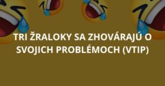 Tri žraloky sa zhovárajú o svojich problémoch (Vtip)