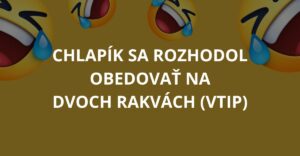 Chlapík sa rozhodol obedovať na dvoch rakvách (Vtip)