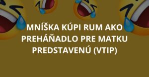 Mníška kúpi rum ako preháňadlo pre matku predstavenú (Vtip)