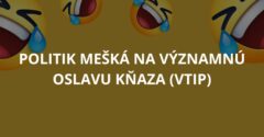 Politik mešká na významnú oslavu kňaza (Vtip)