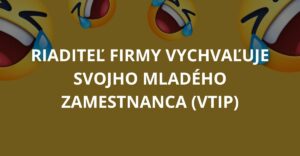 Riaditeľ firmy vychvaľuje svojho mladého zamestnanca (Vtip)