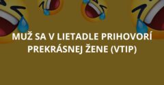 Muž sa v lietadle prihovorí prekrásnej žene (Vtip)