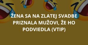 Žena sa na zlatej svadbe priznala mužovi, že ho podviedla (Vtip)