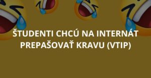 Študenti chcú na internát prepašovať kravu (Vtip)