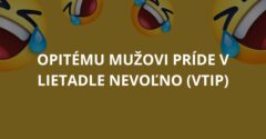 Opitému mužovi príde v lietadle nevoľno (Vtip)