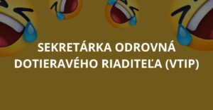 Sekretárka odrovná dotieravého riaditeľa (Vtip)