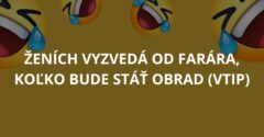 Ženích vyzvedá od farára, koľko bude stáť obrad (Vtip)