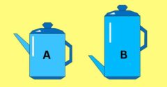 Do ktorej kanvice sa vojde viac čaju? Ak máte vysoké IQ odpoviete správne do 5 sekúnd