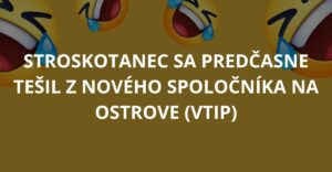 Stroskotanec sa predčasne tešil z nového spoločníka na ostrove (Vtip)