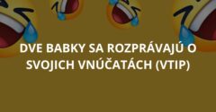 Dve babky sa rozprávajú o svojich vnúčatách (Vtip)