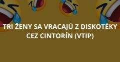 Tri ženy sa vracajú z diskotéky cez cintorín (Vtip)