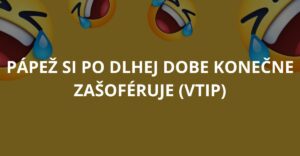 Pápež si po dlhej dobe konečne zašoféruje (Vtip)