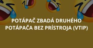 Potápač zbadá druhého potápača bez prístroja (Vtip)